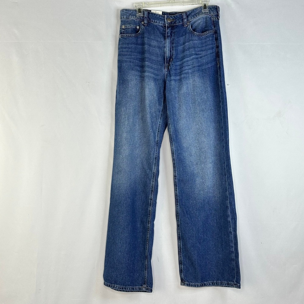 Aeropostale Women 10 High Rise Wide Leg Dark Wash Vintage Inspired Jeans NWT